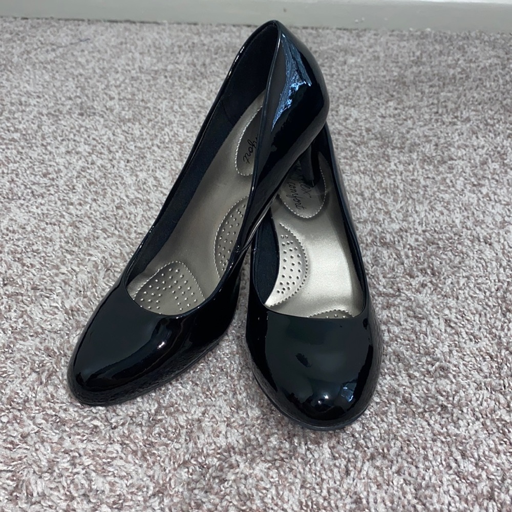 Patent Black Heels